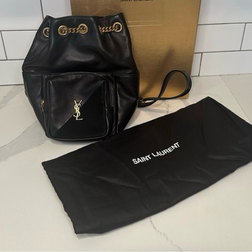 NWT Saint Laurent Jamie Leather Backpack - Picture 10 of 16